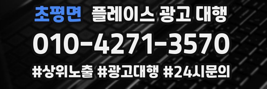 초평면 플레이스 광고 대행