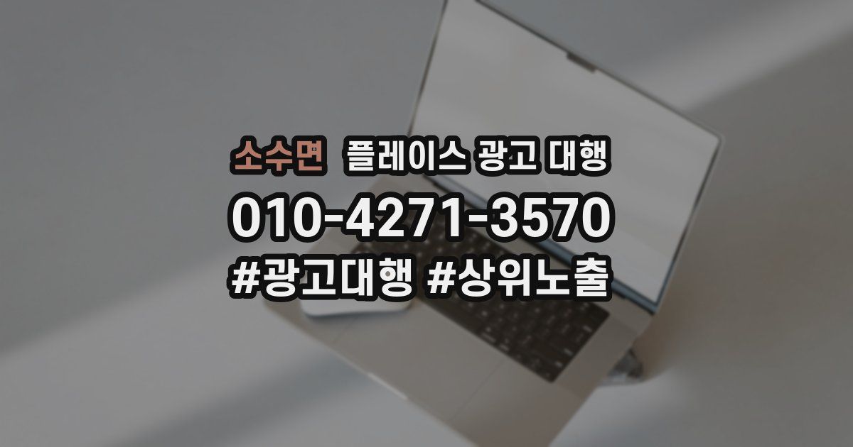 소수면 플레이스 광고 대행