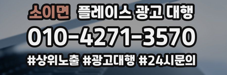소이면 플레이스 광고 대행