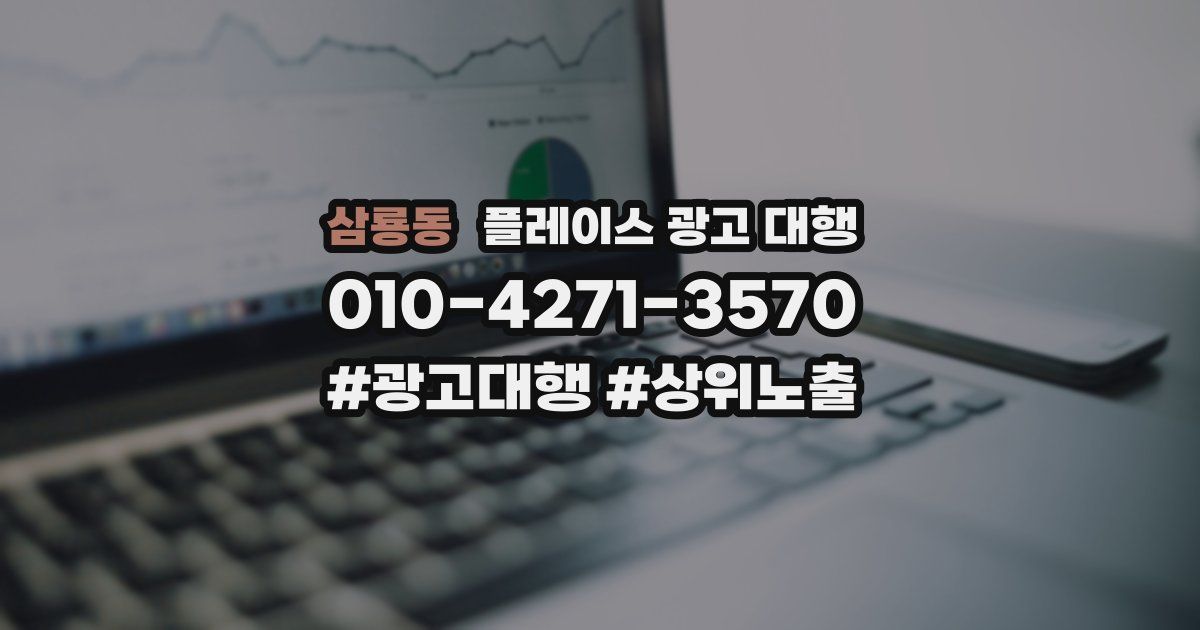 삼룡동 플레이스 광고 대행