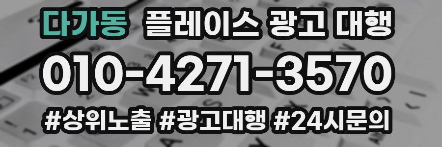 다가동 플레이스 광고 대행