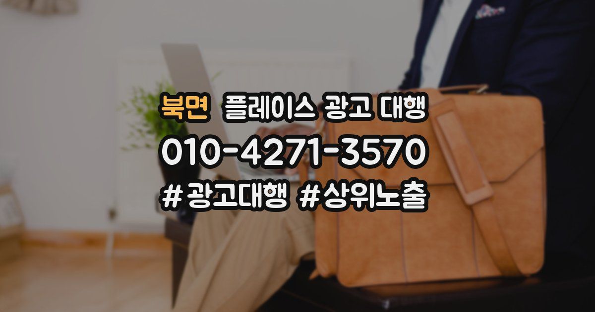 북면 플레이스 광고 대행