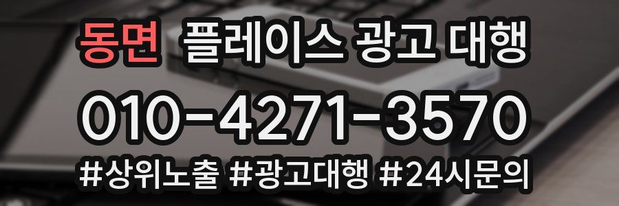 동면 플레이스 광고 대행