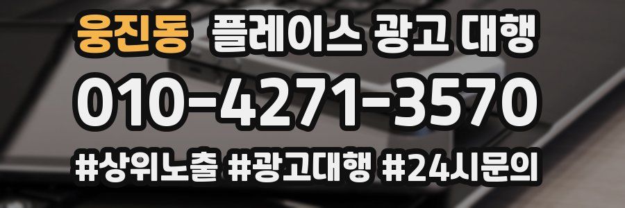 웅진동 플레이스 광고 대행