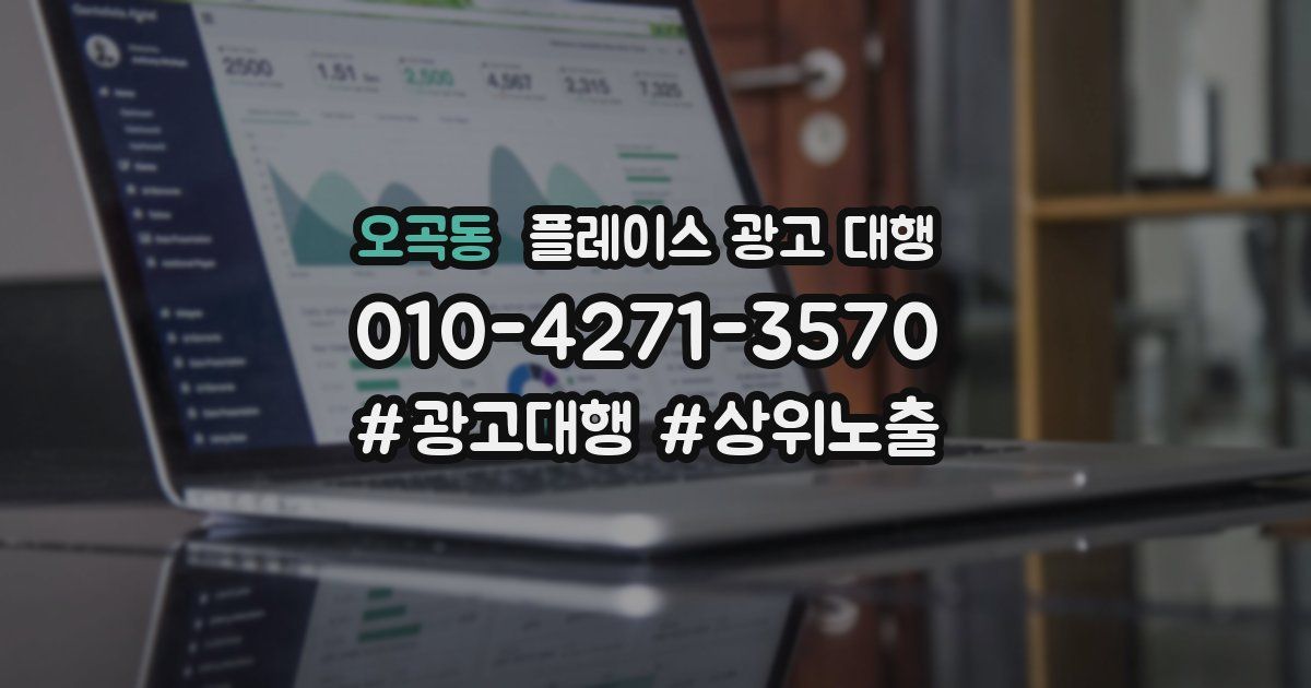 오곡동 플레이스 광고 대행