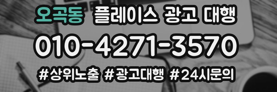 오곡동 플레이스 광고 대행