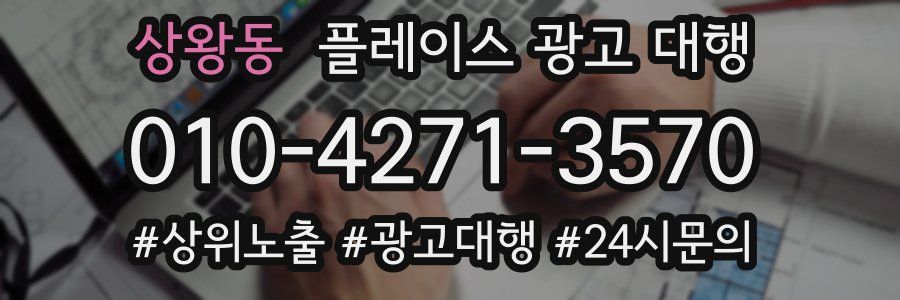 상왕동 플레이스 광고 대행