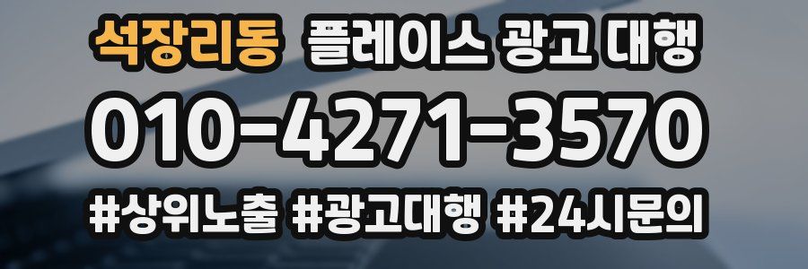 석장리동 플레이스 광고 대행