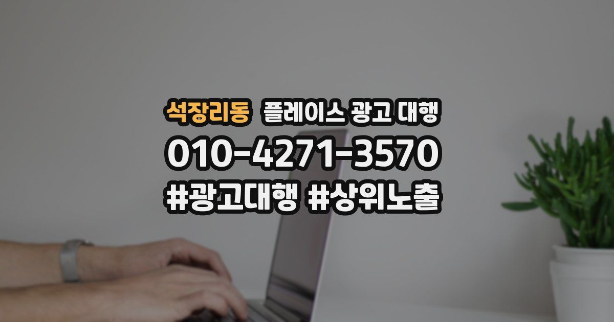 석장리동 플레이스 광고 대행