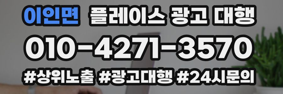 이인면 플레이스 광고 대행
