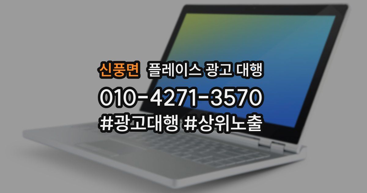 신풍면 플레이스 광고 대행