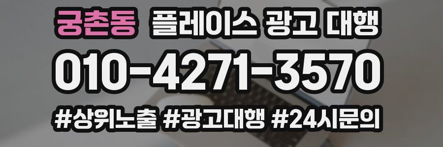 궁촌동 플레이스 광고 대행