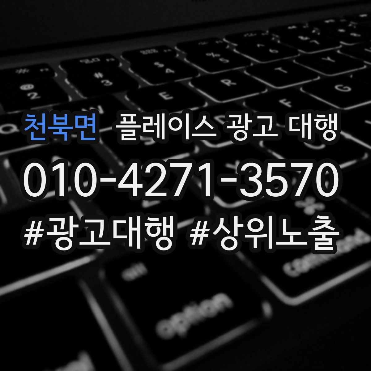 천북면 플레이스 광고 대행
