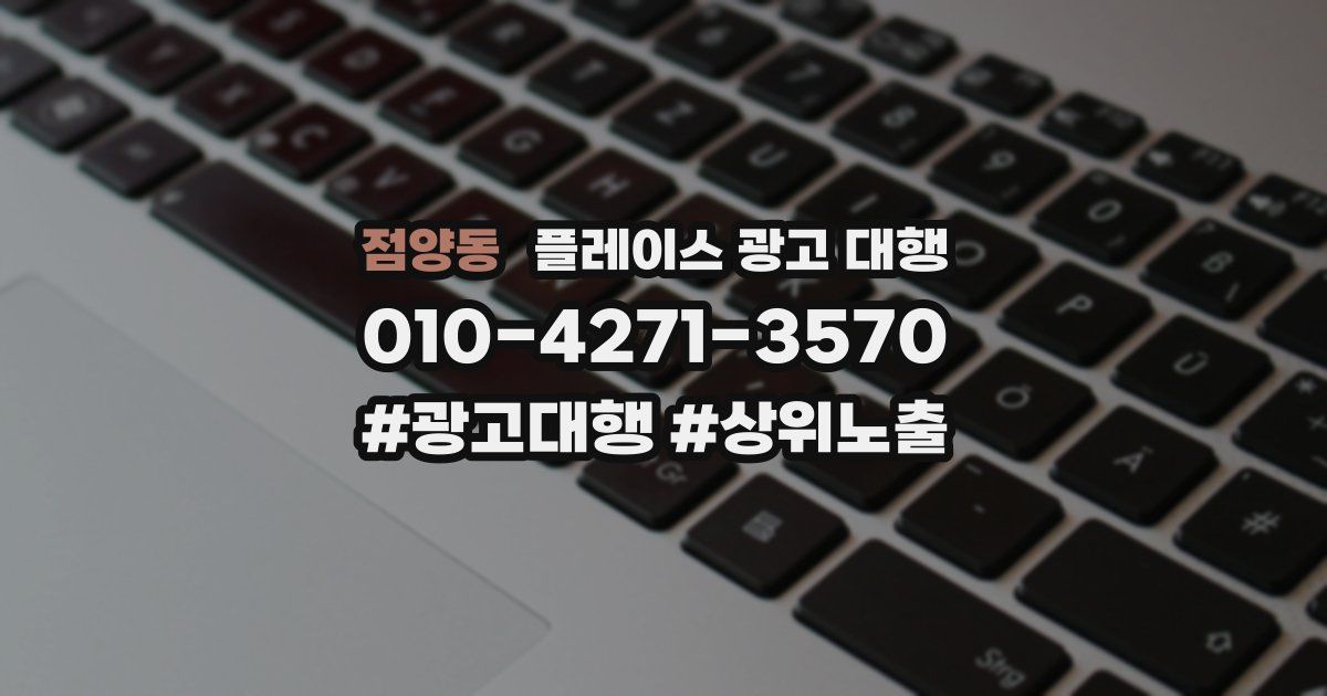 점양동 플레이스 광고 대행