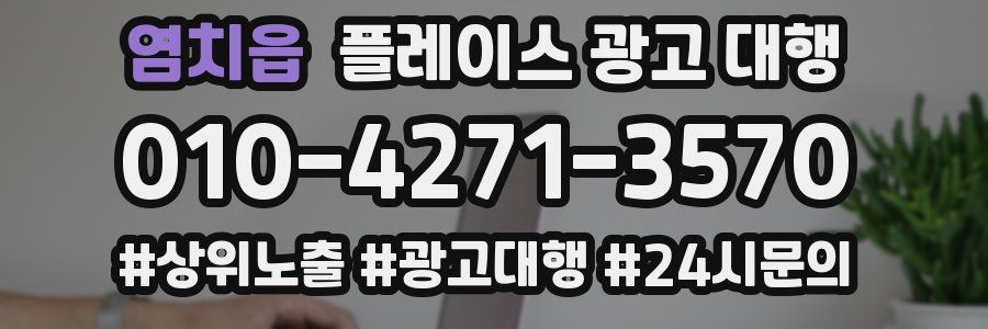 염치읍 플레이스 광고 대행