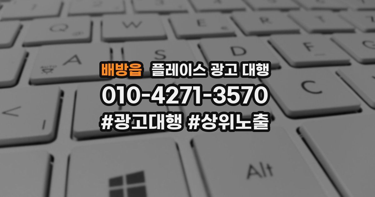 배방읍 플레이스 광고 대행