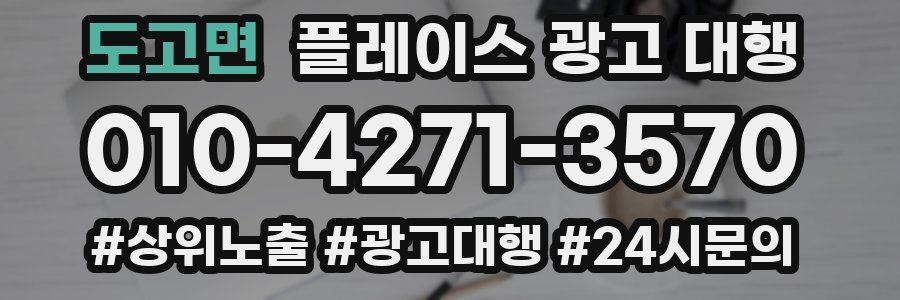 도고면 플레이스 광고 대행