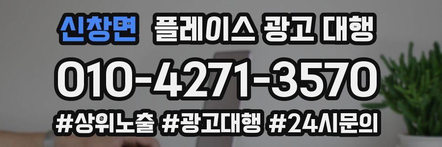 신창면 플레이스 광고 대행