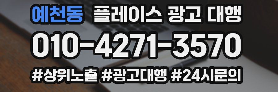 예천동 플레이스 광고 대행