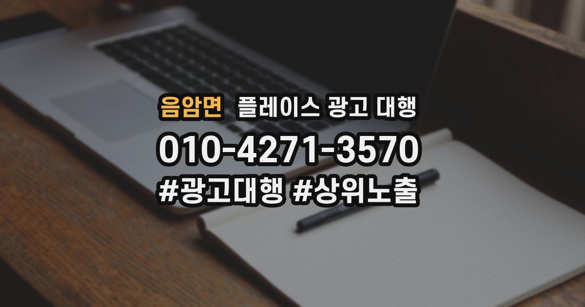 음암면 플레이스 광고 대행