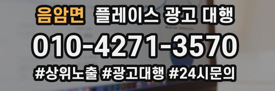 음암면 플레이스 광고 대행