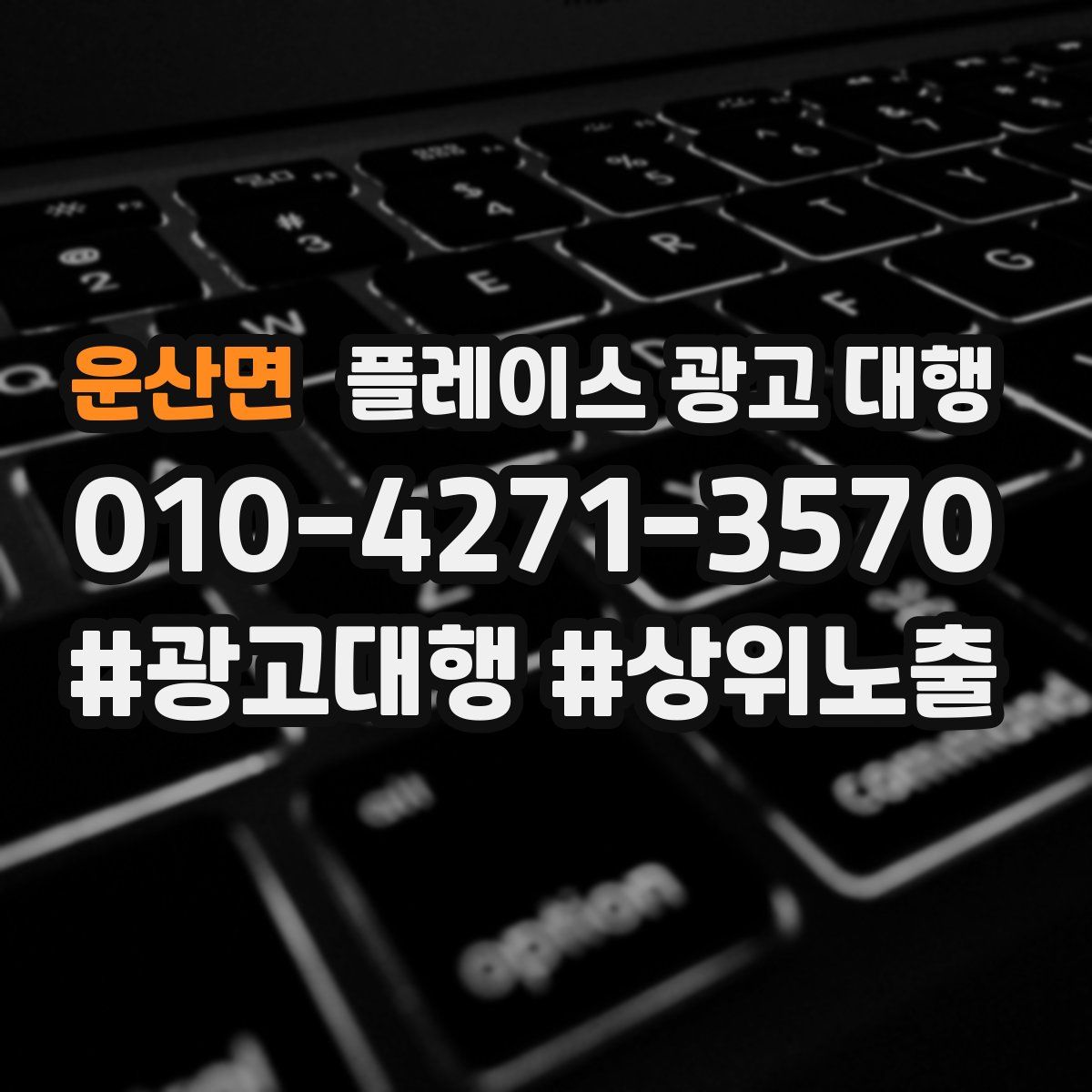 운산면 플레이스 광고 대행