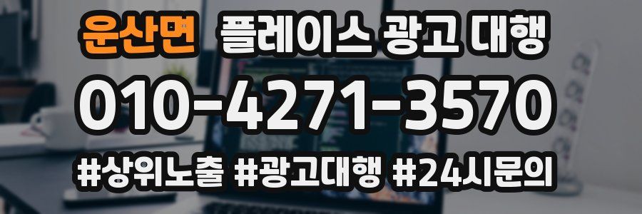 운산면 플레이스 광고 대행