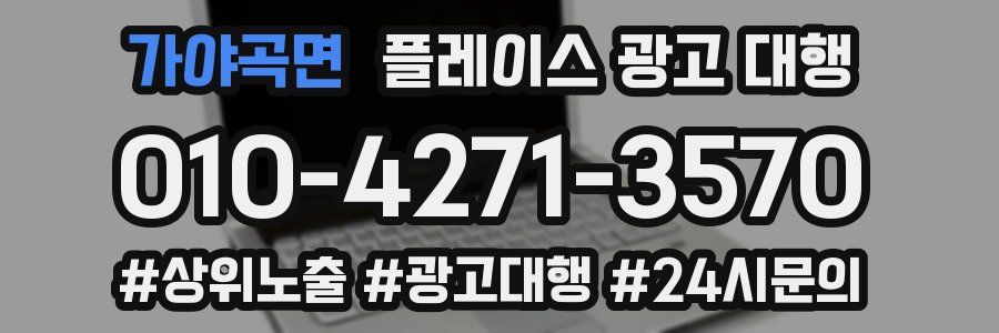가야곡면 플레이스 광고 대행