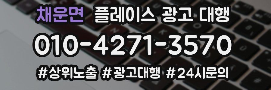 채운면 플레이스 광고 대행