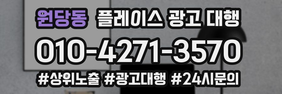 원당동 플레이스 광고 대행