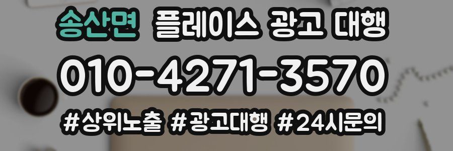 송산면 플레이스 광고 대행