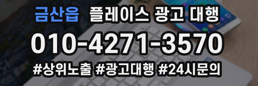 금산읍 플레이스 광고 대행