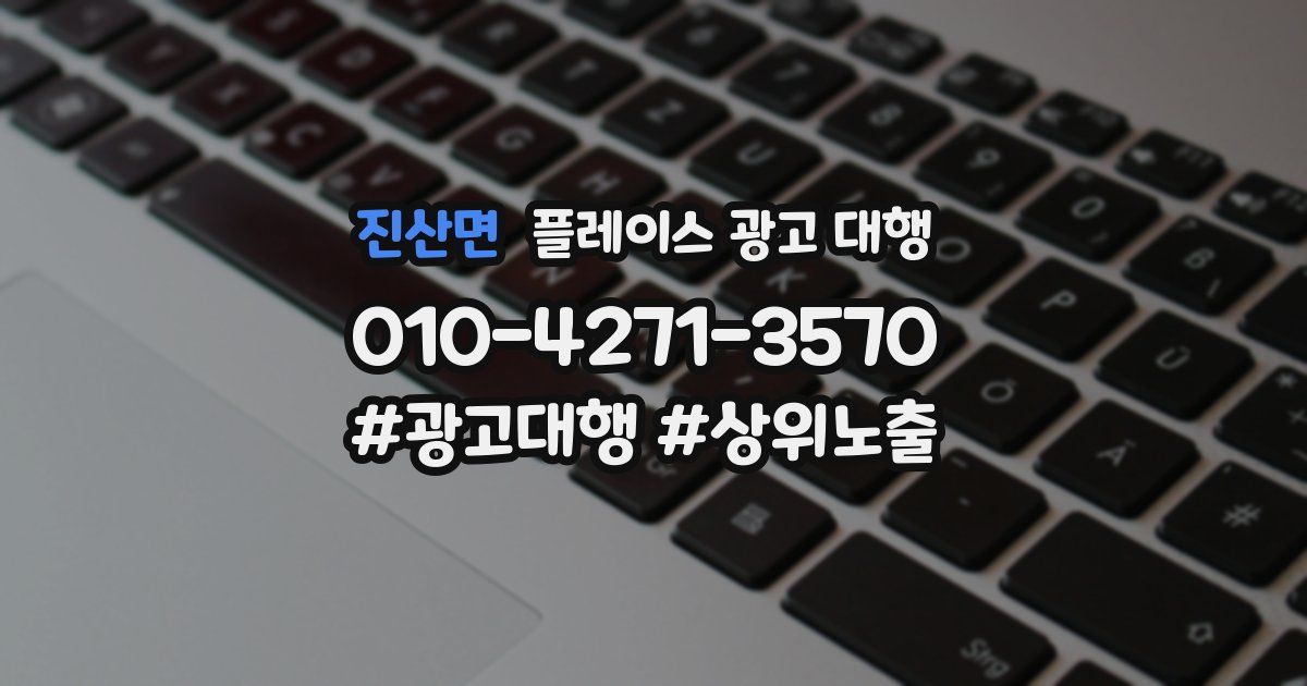 진산면 플레이스 광고 대행