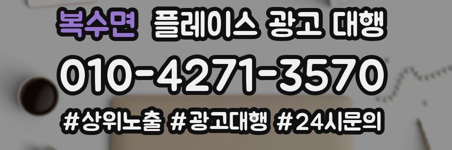 복수면 플레이스 광고 대행
