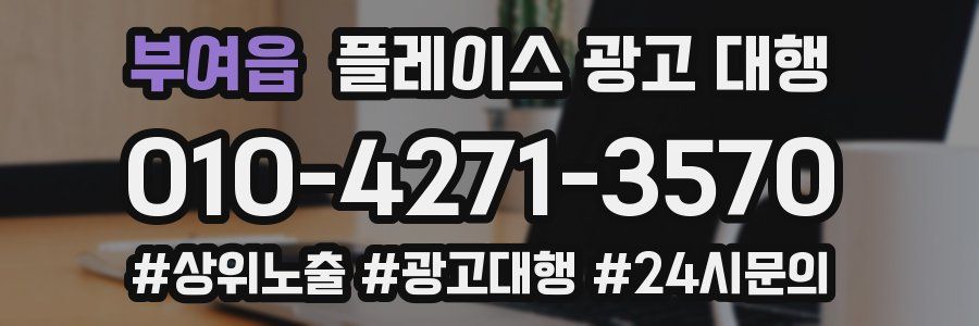 부여읍 플레이스 광고 대행