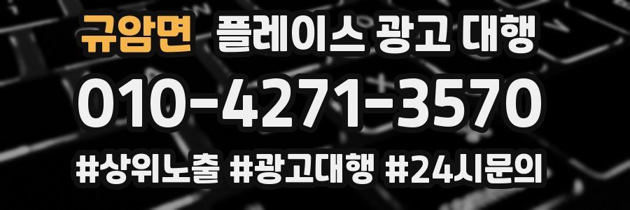 규암면 플레이스 광고 대행