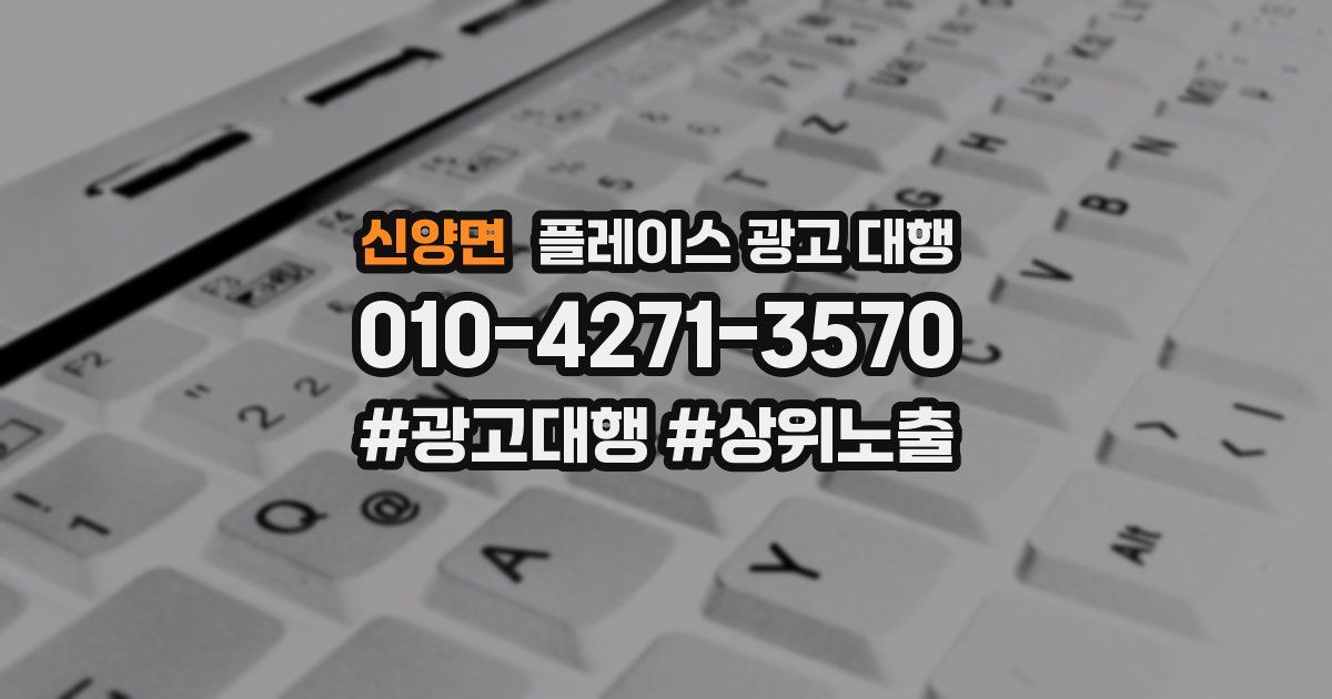 신양면 플레이스 광고 대행