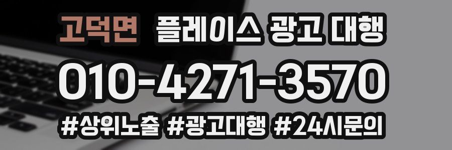 고덕면 플레이스 광고 대행