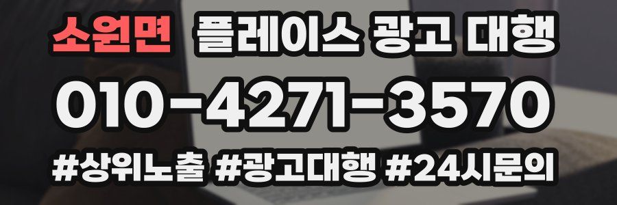 소원면 플레이스 광고 대행