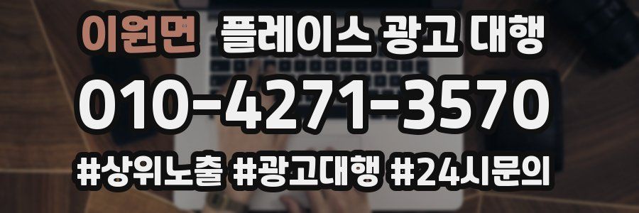 이원면 플레이스 광고 대행