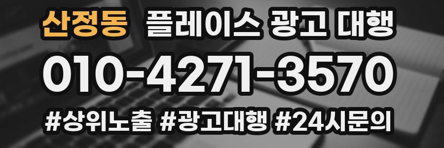산정동 플레이스 광고 대행