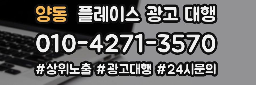 양동 플레이스 광고 대행