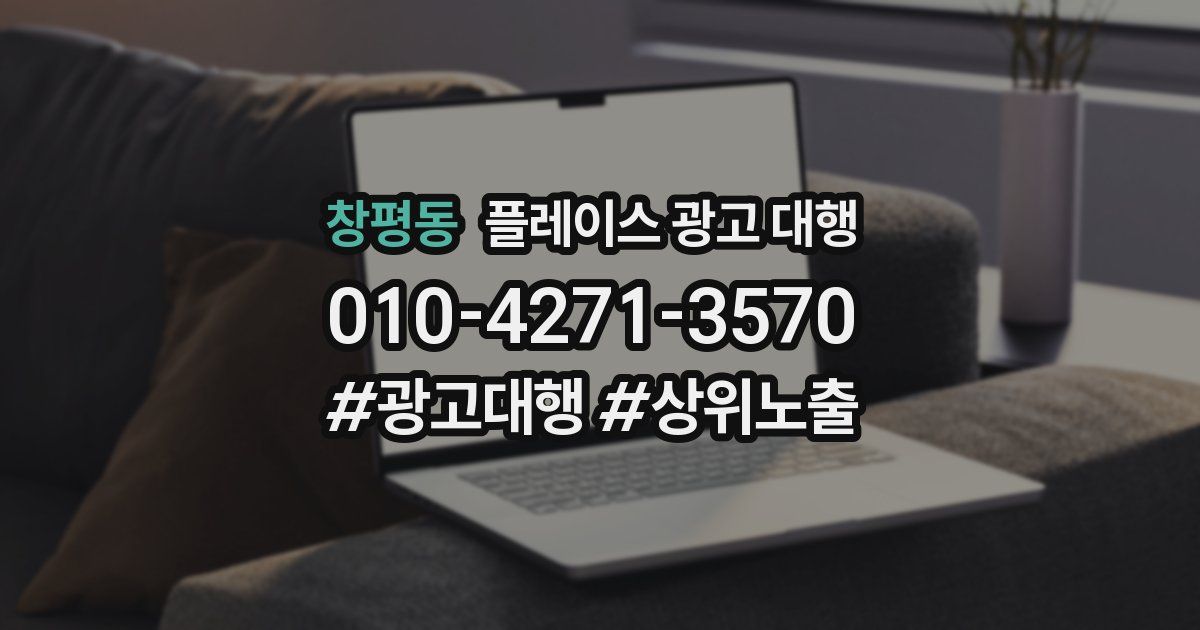 창평동 플레이스 광고 대행