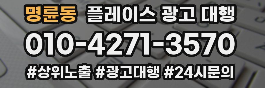 명륜동 플레이스 광고 대행