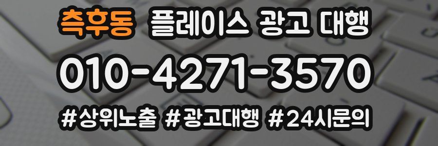 측후동 플레이스 광고 대행