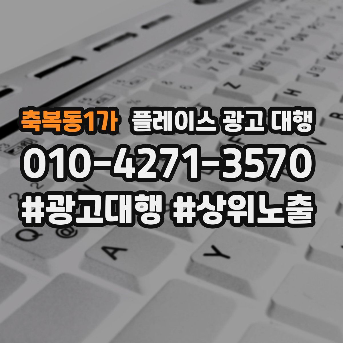 축복동1가 플레이스 광고 대행