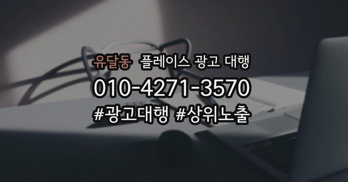 유달동 플레이스 광고 대행