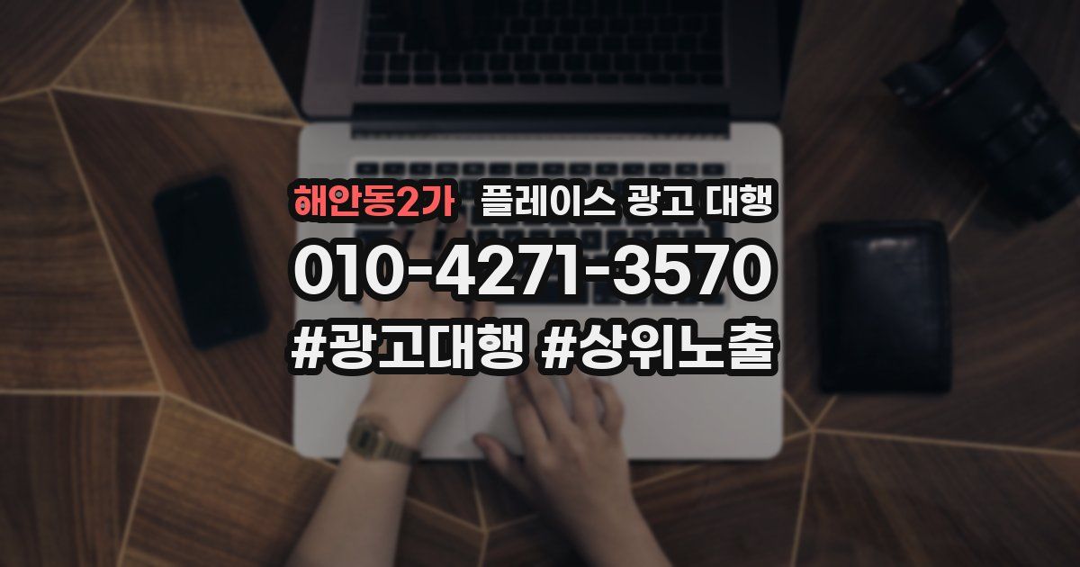 해안동2가 플레이스 광고 대행