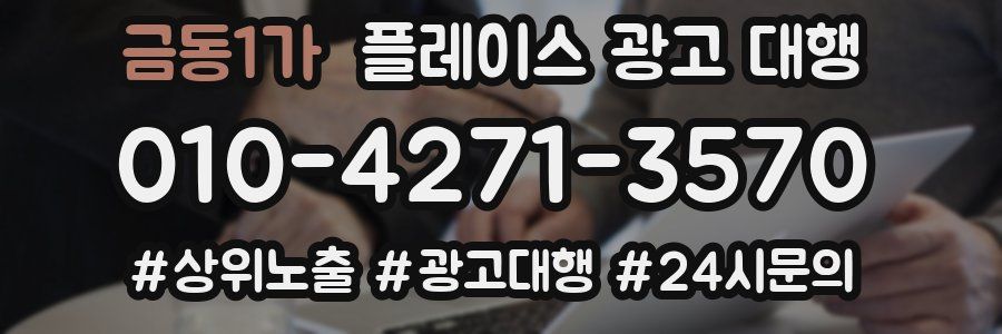 금동1가 플레이스 광고 대행