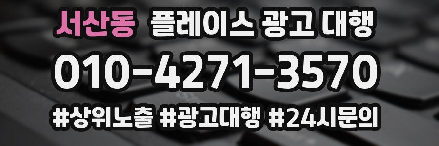 서산동 플레이스 광고 대행